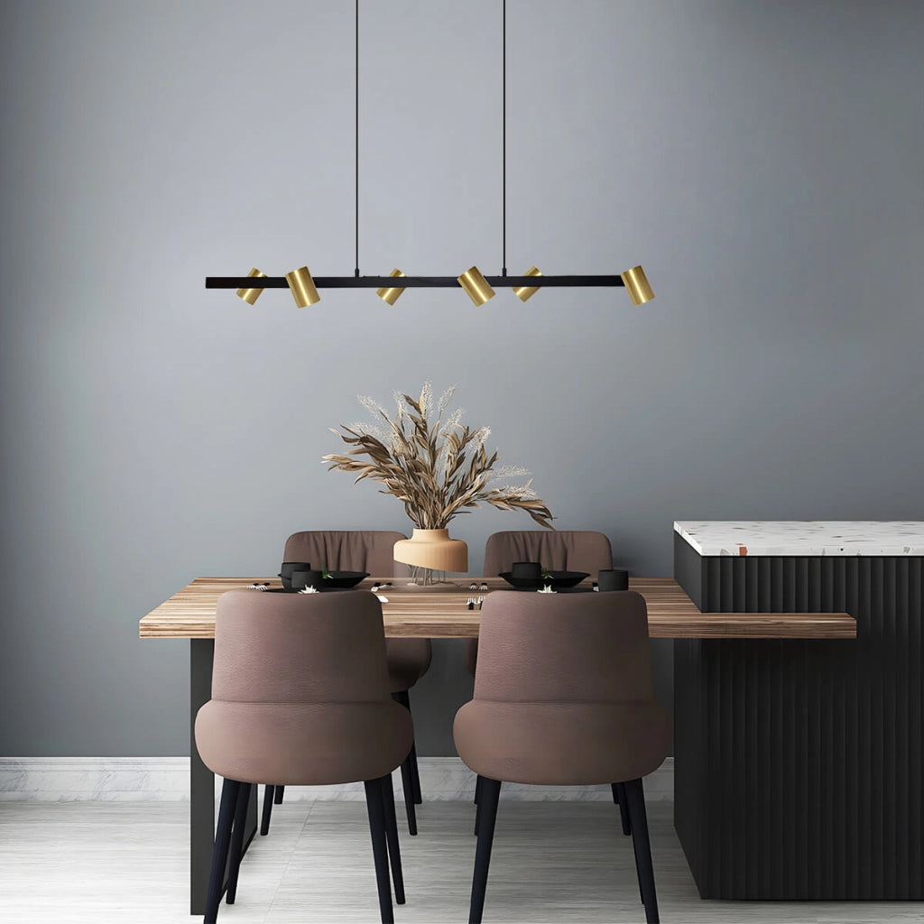 Lampada a sospensione Snow 6xGU10 oro/nero Light Prestige