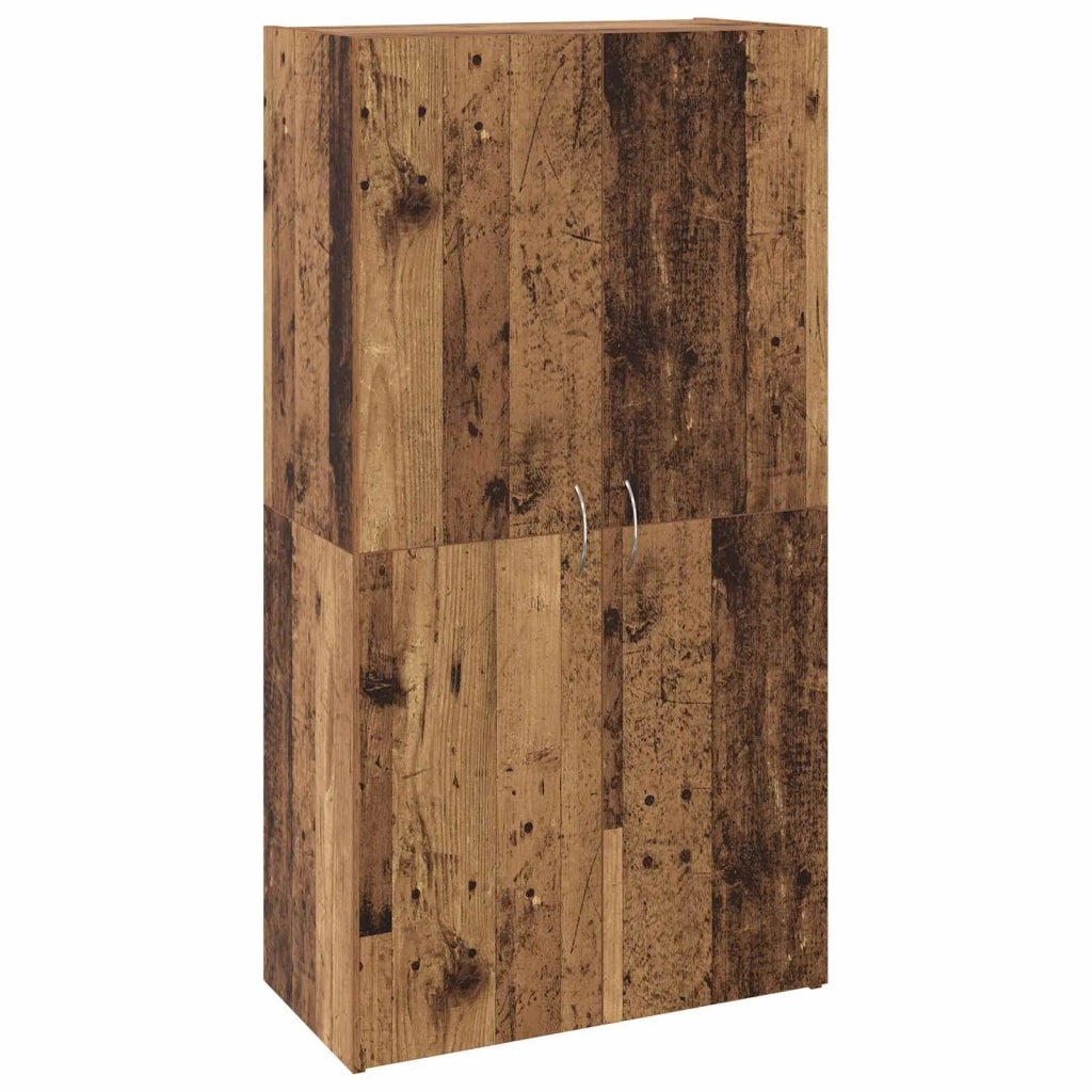Mobile per Ufficio con lo scaffale Rovere Nero 60 x 32 x 115 cm CFW5348472