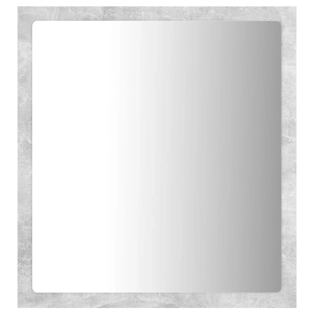 Specchio da bagno a LED 40 x 8,5 x 37 cm acrilico grigio 02_0006990