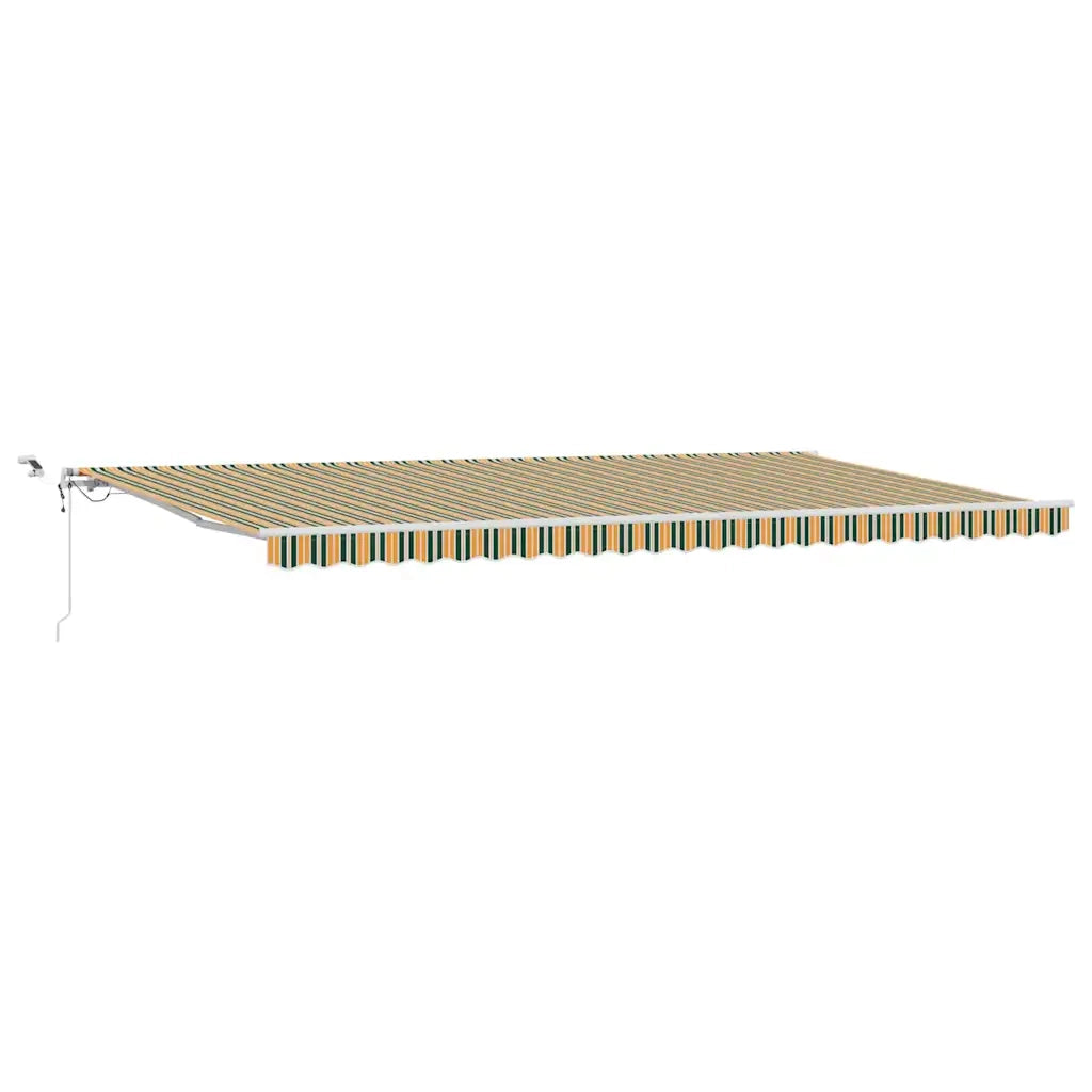Tenda Retrattile Verde e Giallo 600 × 350 cm 3331800