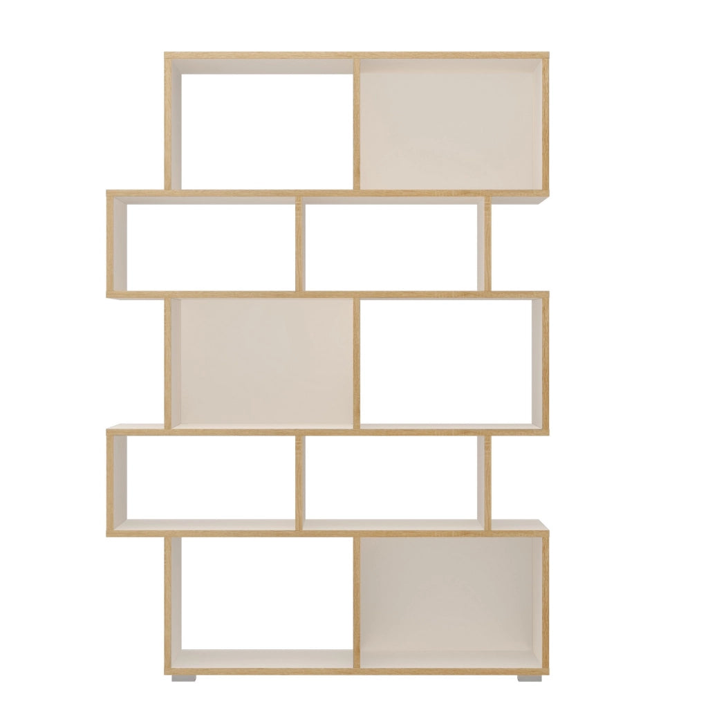 Libreria effetto legno bianca cm. H.164 x L.115 x P.28