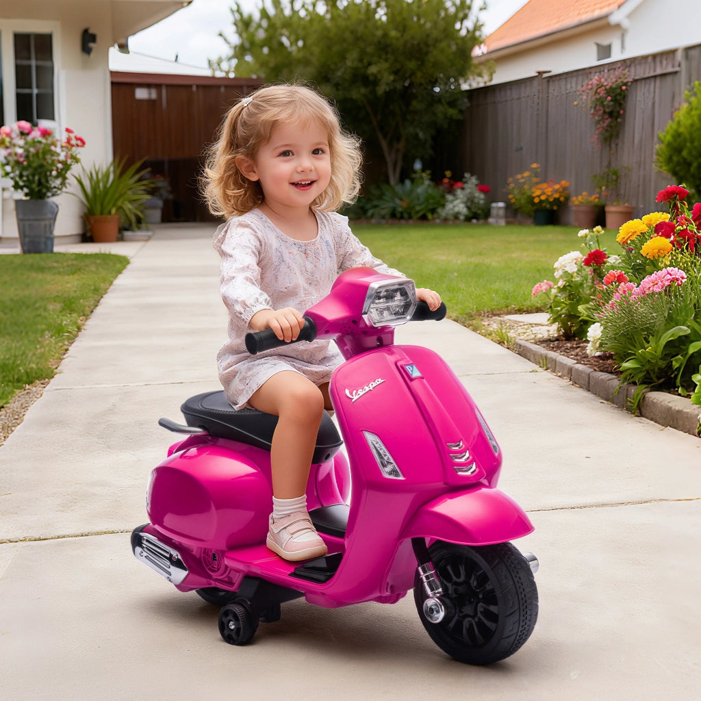 Moto Elettrica Bambini 2-4 Anni con Batteria 6V ¨C zephmum ¨C Rosa