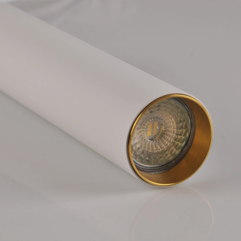 Kit binario 1m 3 pendenti GU10 bianco oro Maribel Polux