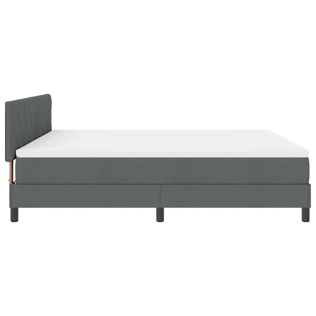 Letto a molle con testiera Grigio scuro 180 x 200 cm Tessuto 3338784