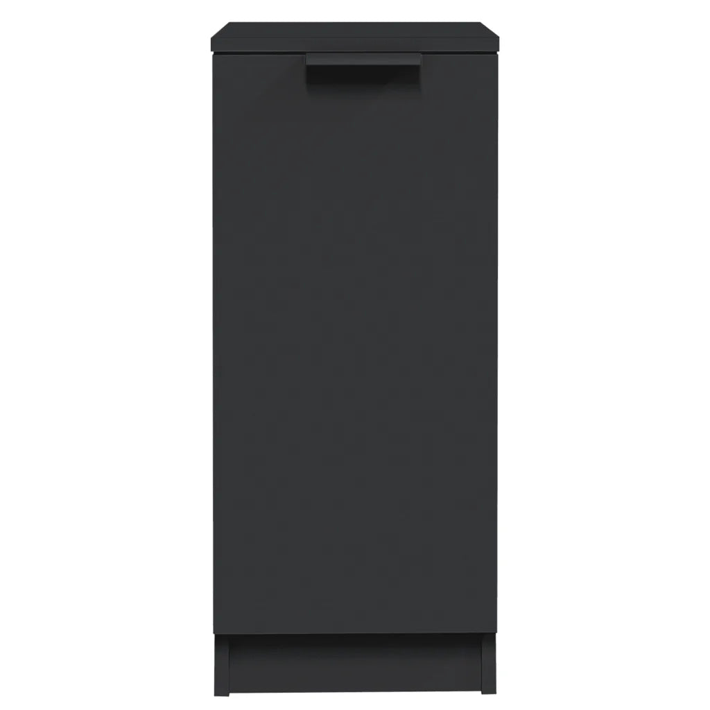 Credenze 2 pz Nere 30x30x70 cm in Legno Multistrato 811136