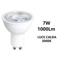 GU10 LAMPADINA FARETTO A LED 7W 1000LM LUCE CALDA 3000K BOT LIGHTING