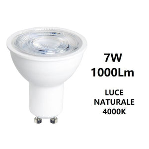 GU10 LAMPADINA FARETTO A LED 7W 1000LM LUCE NATURALE 4000K BOT LIGHTING