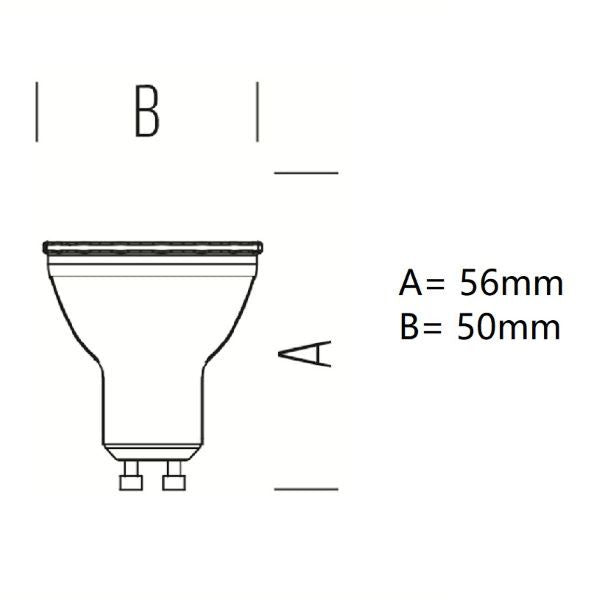 GU10 LAMPADINA FARETTO A LED 7W 1000LM LUCE CALDA 2700K BOT LIGHTING