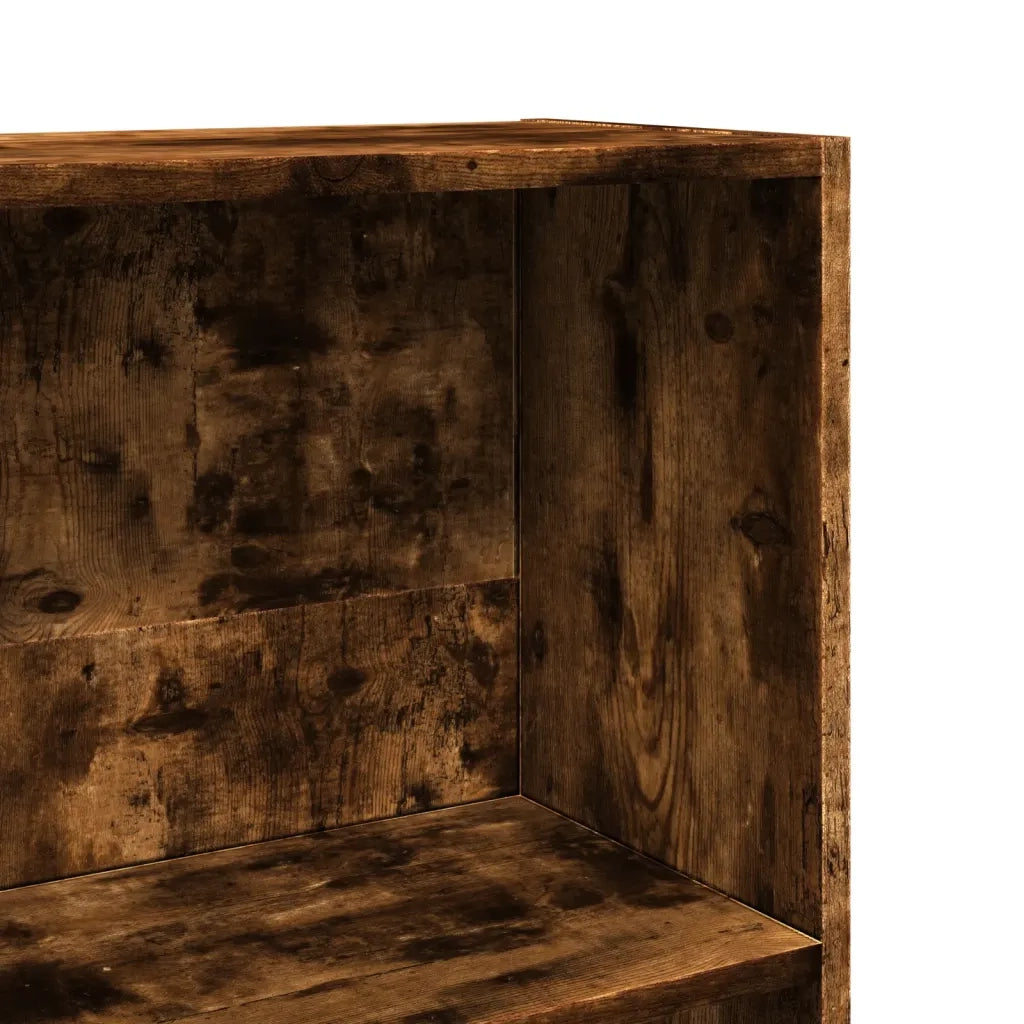 Libreria Rovere Fumo 60x24x143 cm in Legno Multistrato 857816