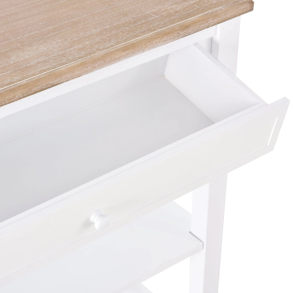 Tavolo Consolle per Ingresso 75,6x27,5x80,5 cm  Bianco