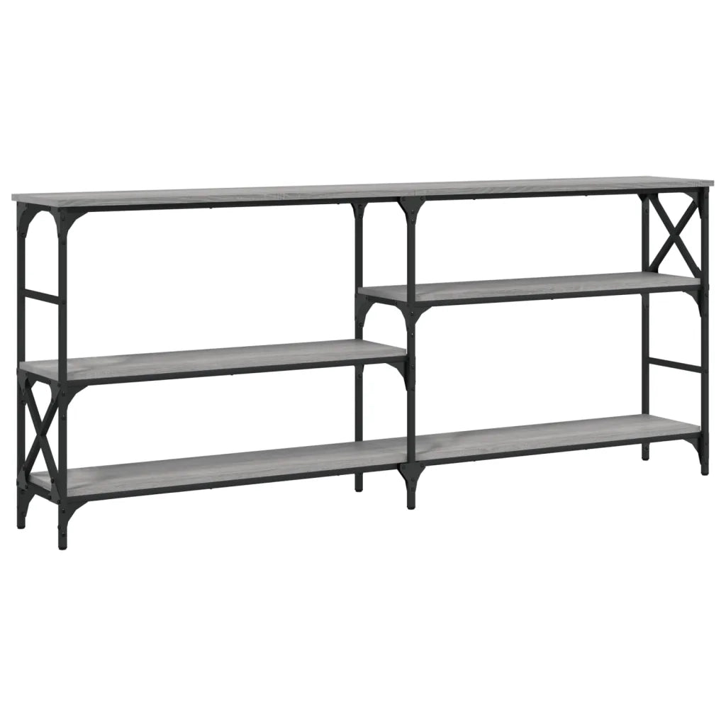 Tavolo Consolle Grigio Sonoma 180x29x76,5 cm Legno Multistrato 835477