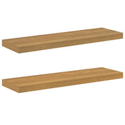 2 pz Scaffale da parete | Ripiano a parete | Mensola a parete Marrone 90 x 23,5 x 4 cm