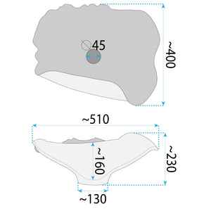 Lavabo Da Appoggio In Ceramica Rea Hm-17 Handmade Art