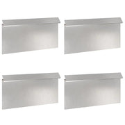 Recinto per lumache 4 pz Argento 50 x 3,5 x 25 cm CFW2728504