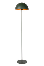 Lampada da terra industriale SIEMON verde metallo E27 Lucide