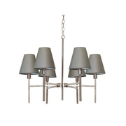 Lampadario Lucerne nichel spazzolato 6xE14 25W Elstead