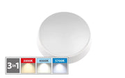 Plafoniera Led da Parete Tonda 3 Tipi di Luci 12 Watt 18 cm