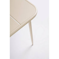 Tavolo da Giardino Acciaio Tortora Moderno 140x80 cm - THARNIS