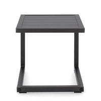 Tavolino Alluminio Antracite Moderno da Esterno 40x40 - NORDIC Colore: Antracite