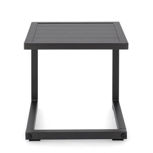 Tavolino Alluminio Antracite Moderno da Esterno 40x40 - NORDIC Colore: Antracite