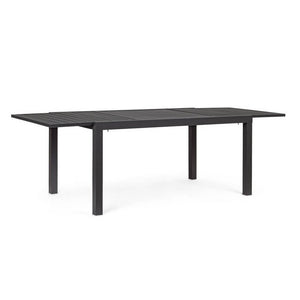 Tavolo da Giardino Alluminio Coffee Moderno da Esterno - NORDIC Colore: Antracite, Dimensione: 160x90 cm