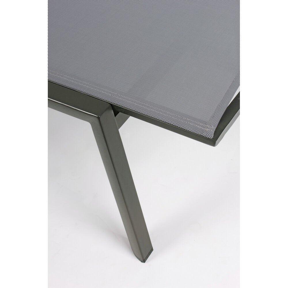 Set 4 Lettini da Giardino Alluminio Antracite Moderni - VOYAGE