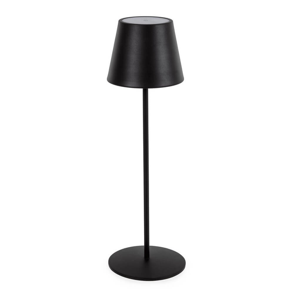 Lampada Tavolo Acciaio Nero Moderna da Esterno - VULCAN Colore: Nero