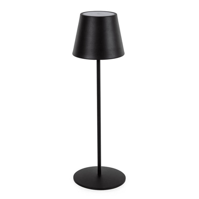 Lampada Tavolo Acciaio Nero Moderna da Esterno - VULCAN Colore: Nero