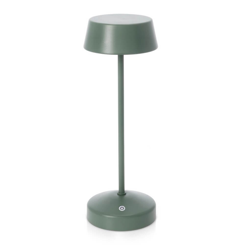 Lampada Tavolo Acciaio Verde Moderna da Esterno - VULCAN Colore: Verde