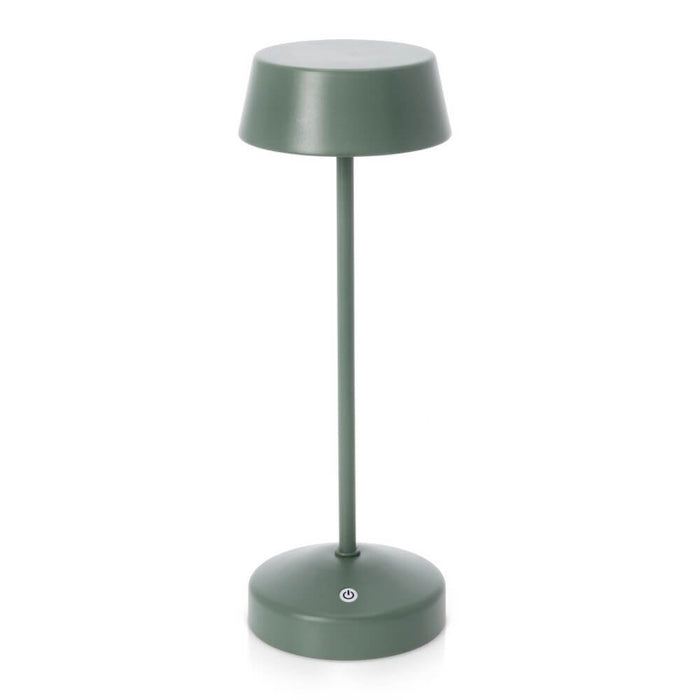 Lampada Tavolo Acciaio Verde Moderna da Esterno - VULCAN Colore: Verde