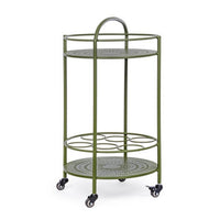 Carrello Bottiglie Acciaio Bordeaux Industriale da Interno - RUGGED Colore: Verde