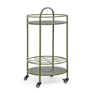 Carrello Bottiglie Acciaio Bordeaux Industriale da Interno - RUGGED Colore: Verde