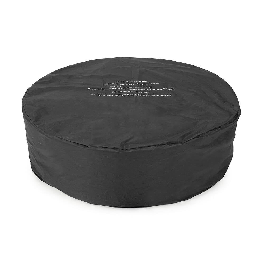 Camino a Gas Acciaio Grigio Moderno da Esterno Ø104 cm - NUVOLA