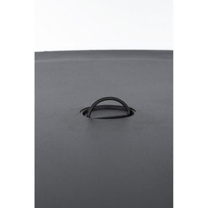 Camino a Gas Acciaio Grigio Moderno da Esterno Ø104 cm - NUVOLA