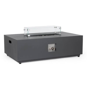 Camino a Gas Grigio Moderno da Esterno 110x65 - NUVOLA