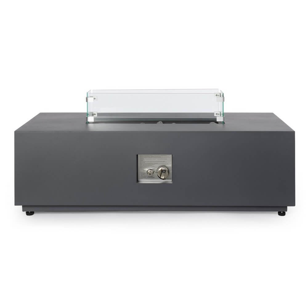 Camino a Gas Grigio Moderno da Esterno 110x65 - NUVOLA