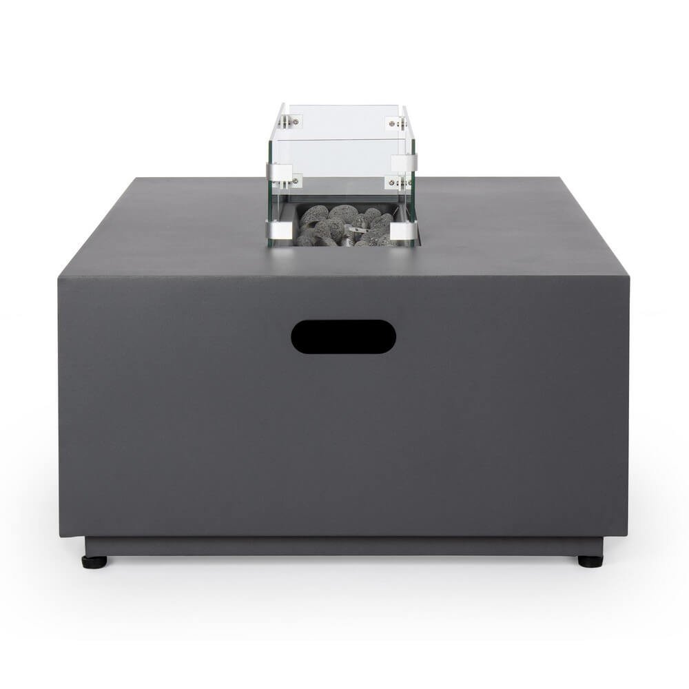 Camino a Gas Grigio Moderno da Esterno 110x65 - NUVOLA