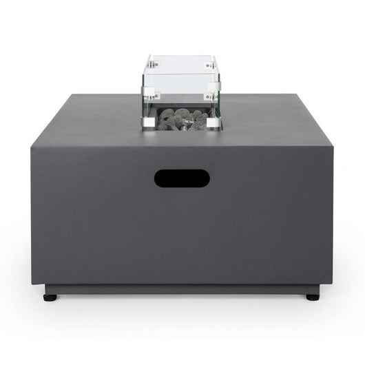 Camino a Gas Grigio Moderno da Esterno 110x65 - NUVOLA