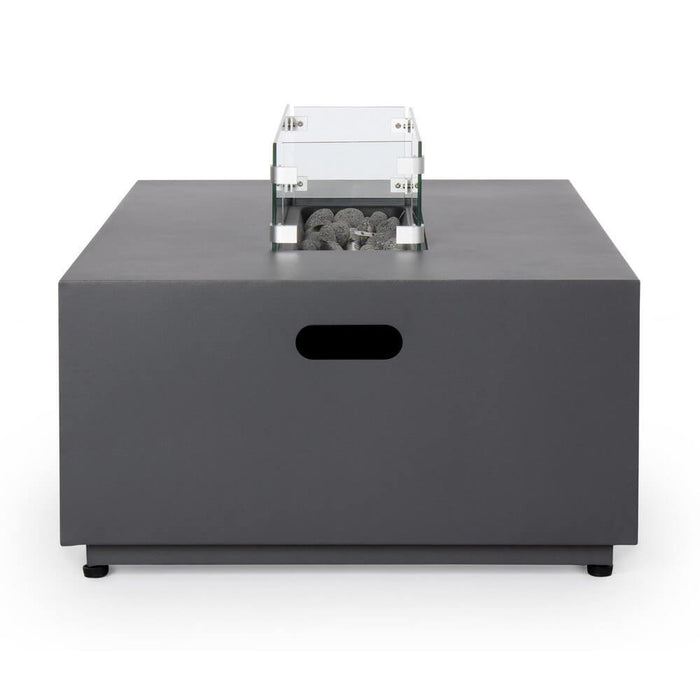 Camino a Gas Grigio Moderno da Esterno 110x65 - NUVOLA