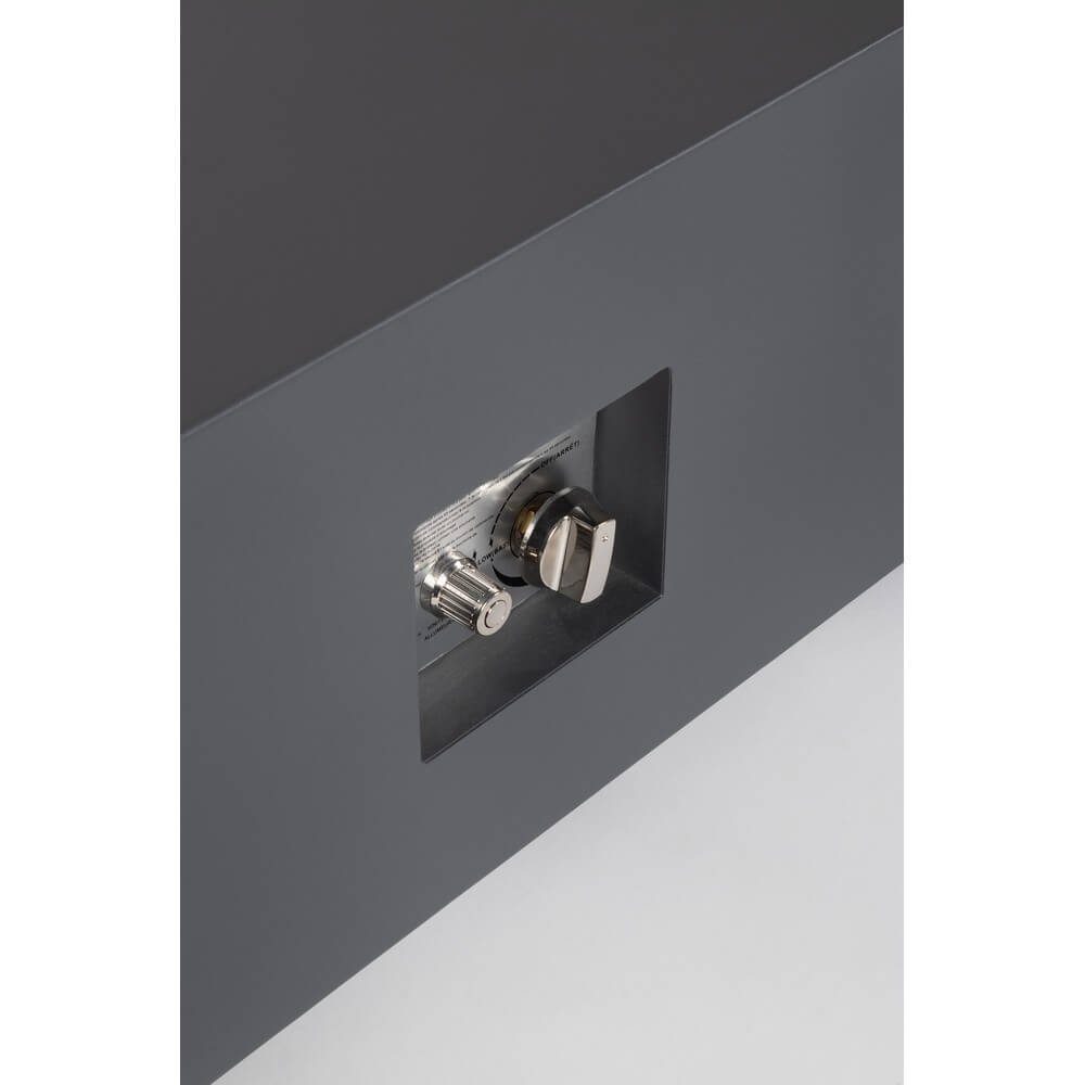 Camino a Gas Grigio Moderno da Esterno 110x65 - NUVOLA