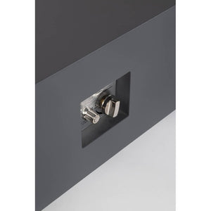 Camino a Gas Grigio Moderno da Esterno 110x65 - NUVOLA