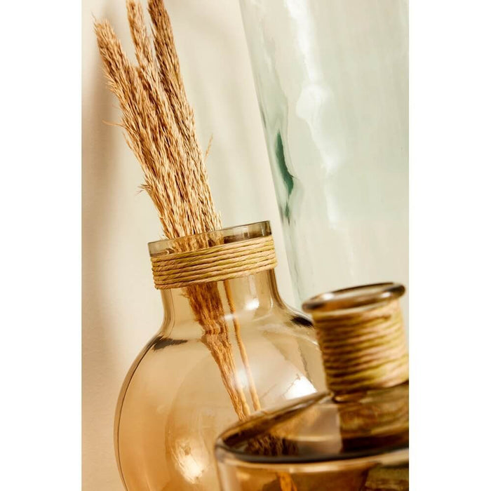 Vaso in Vetro Rosa Boho da Interno H34,5 cm - YAH