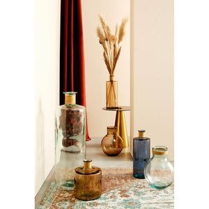 Vaso in Vetro Rosa Boho da Interno H34,5 cm - YAH