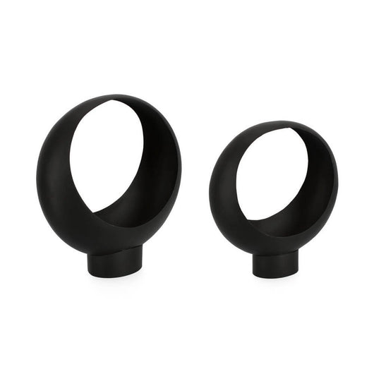 Porta Fiore Design Acciaio Nero Moderno da Interno - MAGICAL Colore: Nero