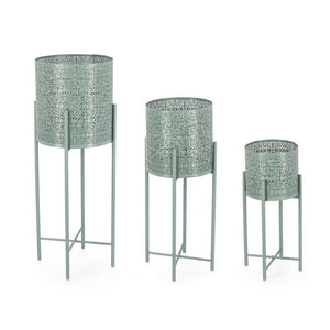 Porta Vaso in Acciaio Giallo Moderno da Interno - ARTISAN Colore: Verde