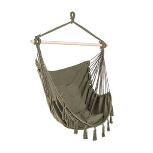 Amaca Pensile in Cotone Rosso Boho da Esterno - SIERRA Colore: Verde