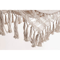 Amaca Cotone Bianco Boho da Esterno 100x200 cm - AURORA Colore: Bianco
