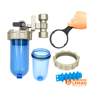 Dosatore a Carica Pronta "Dosamax Blu Stop" 1/2" - Attacco Girevole