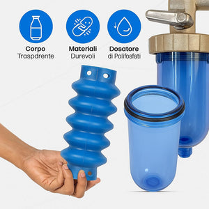 Dosatore a Carica Pronta "Dosamax Blu Stop" 1/2" - Attacco Girevole