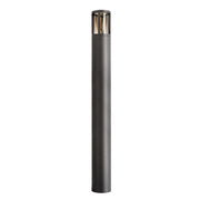 FACADO II ROUND Lampione LED E27 impermeabile IP65 palo luminoso moderno luce esterni giardino viale villa 230V 100cm Grigio scuro diffusore fume
